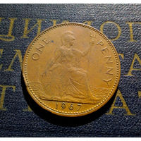 1 пенни 1967 Великобритания #01