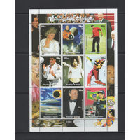 Гвинея 1998** События двадцатый век 1990-2000 малый лист