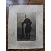 Большое студийное фото с неуставным нарукавным знаком борттехника ВВС РККА ОБМЕН!