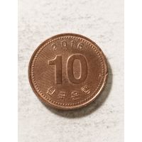 Южная Корея 10 вон 2016