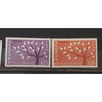 РАСПРОДАЖА ФРАНЦИЯ 1962г. Полная серия. Чист*