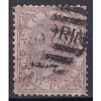 96.Aust. Великобритания. Австралийские штаты. Виктория. Стандарт. 1870 г. 2p. Mi.#67.