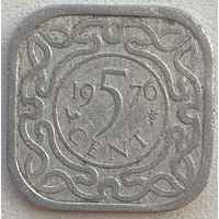 Суринам 5 центов 1976 г. Цена за 1 шт.