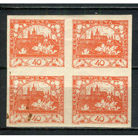 Первая Чехословацкая республика - 1918 - Пражский Град 40 H - (1 кварт) - [Mi.7] - 1 марка. MH.  (Лот 34HU)-TG3P20