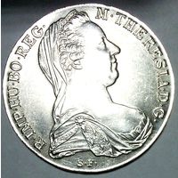 РАСПРОДАЖА!!! - АВСТРИЯ 1 талер 1780 год "МАРИЯ ТЕРЕЗИЯ" серебро