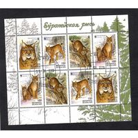 Беларусь. 2000. WWF.  Рысь