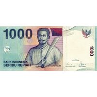 Индонезия 1000 рупий образца 2008 года UNC p141i