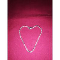 Женский серебрянный браслет, на тонкую ручку.