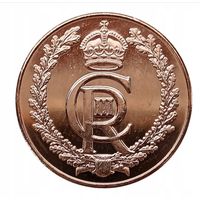 Гибралтар 1 пенни, 2023 Карл III UNC