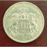 Вольный город Гамбург 3 марки 1909