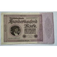 1923 год Германия 100 000