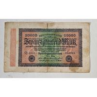 1923 год Германия 20000 марок