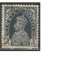 Индия. Король Георг VI. 1937г. Mi#146.