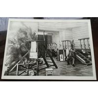 Репин в зимней мастерской