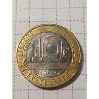 10 франков Франция 1992 год
