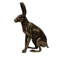 Статуэтка миниатюра Заяц Бронза