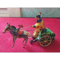 Коллекционная Механическая игрушка СССР "Цирковой выезд" ЛМЗ.