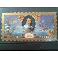 Латвия, 2001. Якоб,герцог Курляндии и Земгалии, покровитель мореплавания. Mi-3,20 евро гаш.