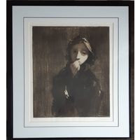 Ран Лазарь Саулович. Первое причастие. Офорт. 1980 год