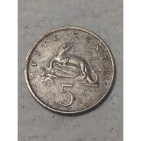 5 центов Ямайка 1975 год