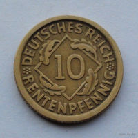 Германия 10 рентенпфеннигов, 1924 F