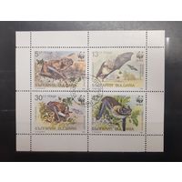 Болгария. 1989 год. Фауна. Блок  (552)