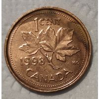 Канада 1 цент, 1998 Без отметки монетного двора (14-16-25)