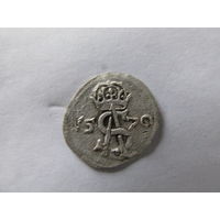 МОНЕТА ДВОЙНОЙ ДЕНАРИЙ 1570.