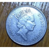 Великобритания, 10 пенсов 1992 года