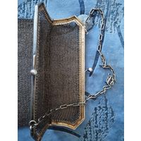 Сумочка клатч серебро 84