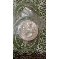 США 25 центов 1976 серебро