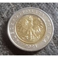 5 злотых, Польша 2021 г.