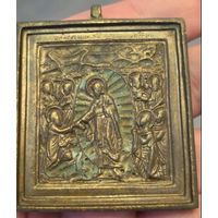 Икона Воскресение Христово. 19 век. Литье.