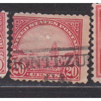 Флот парусники корабли искусство Золотые ворота - Картина У. А. Коултера США 1923 год Лот 11 С ИНТЕРЕСНЫМ ГАШЕНИЕМ