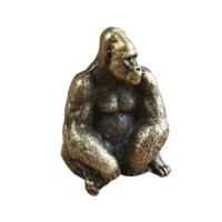 Статуэтка миниатюра Горилла Металл/сплав