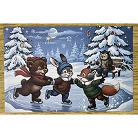 Открытка для посткроссинга чистая 10х15 см. (на тонкой бумаге)