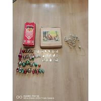 Коллекция ёлочных игрушек СССР и ГДР и гирлянда  трёхдневный аукцион