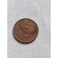 50 сантимов 1943 года. Французский Мадагаскар.