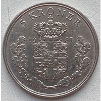 Дания 5 крон 1961 г.