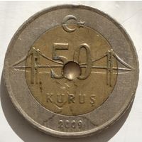 Турция 50 куруш 2009 год