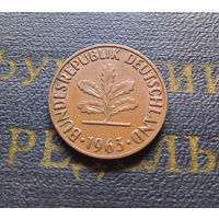 2 пфеннига 1963 (J) Германия ФРГ #02
