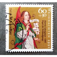 Марка Германия 1991 год Рождество