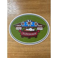 Подставка под пиво пивоварни "Alpenhaus" /Санкт-Петербург/