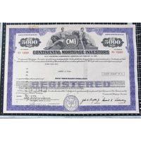 Облигация, Continental Mortgage Investors, 5000 долларов, 1973