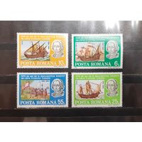 Румыния. 1992 год. Флот. Открытие Америки Христофором Колумбом (900)