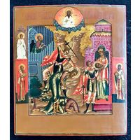 Усекновение главы Святого Иоанна Предтечи. Мстёрские мастерские Москвы, XIX в.