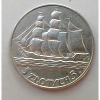 5 злотых 1936, кораблик, UNC