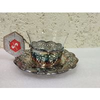 Подстаканник Ажурный, мельхиор