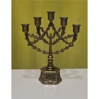 Винтажный  подсвечник на 5 свечей .