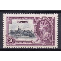 80.BrK. Великобритания. Колонии. Кипр. Серебряный юбилей. Георг V. 1935 г. 9Pia. Mi.#132.